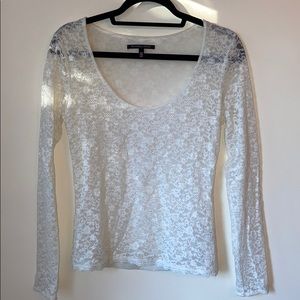 Victoria’s Secret White Lace Longsleeve